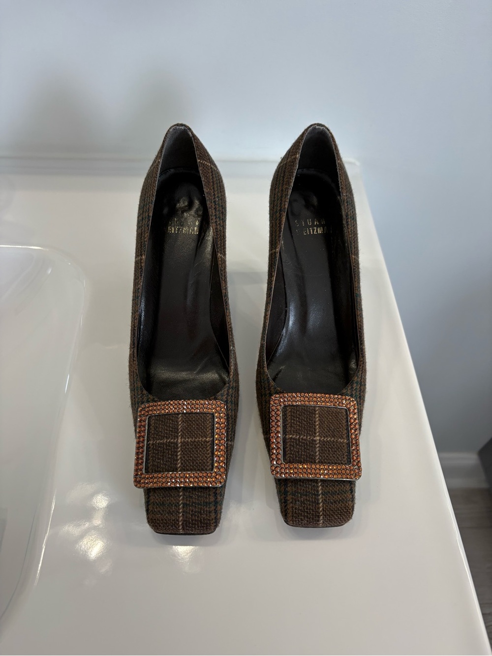 Stuart Weitzman Plaid Heels